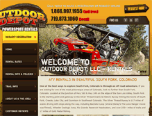 Tablet Screenshot of outdoordepotrentals.com